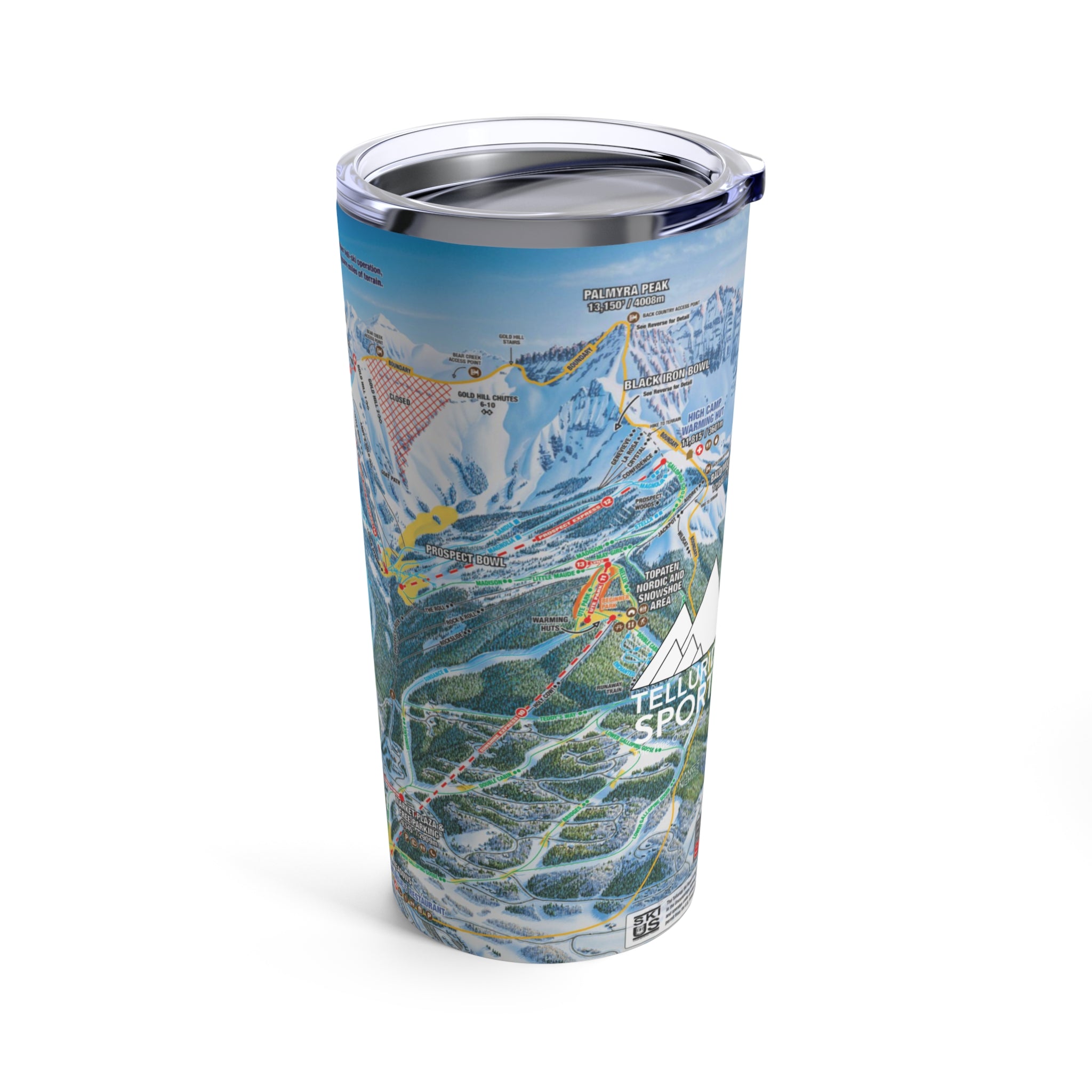 Telluride Trail Map Tumbler 20oz