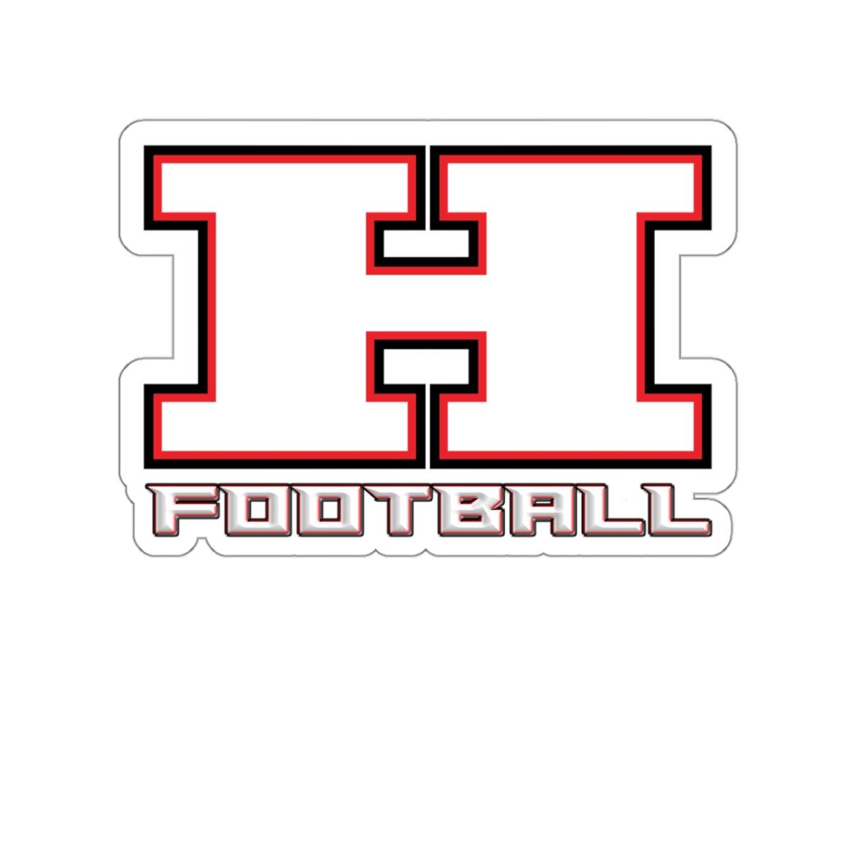 Hurricane Tigers Football Stickers