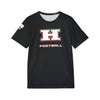 Hurricane Tigers Football Wicking T-Shirt