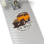 Go West Moab - Vintage Overland Jeep Sticker