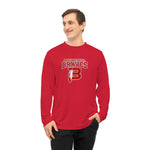 Braves Feather Long Sleeve Performance Shirt - Single Side