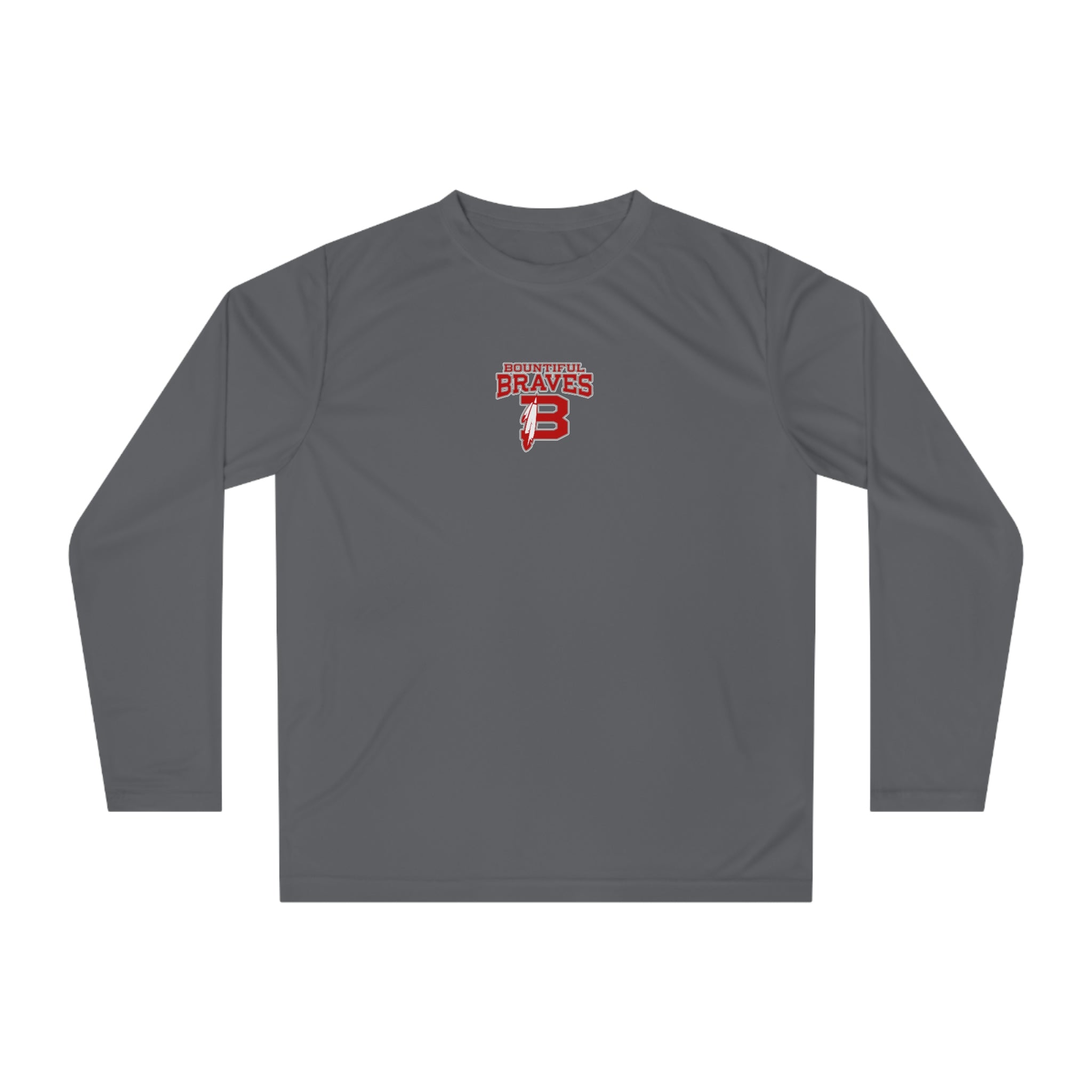 Braves Feather Long Sleeve Performance Shirt - Two Sides