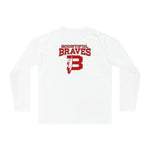 Braves Feather Long Sleeve Performance Shirt - Two Sides