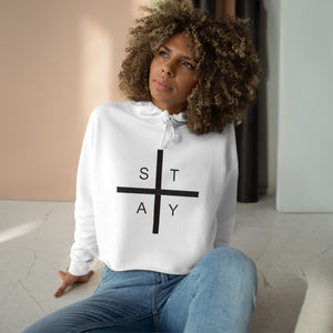 Stay Positive Women's Crop Hoodie