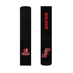 Bountiful Braves Black Logo Socks