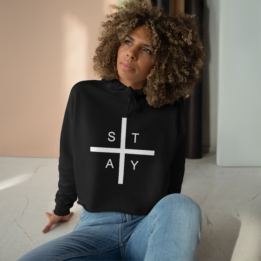 Stay Positive Women's Crop Hoodie