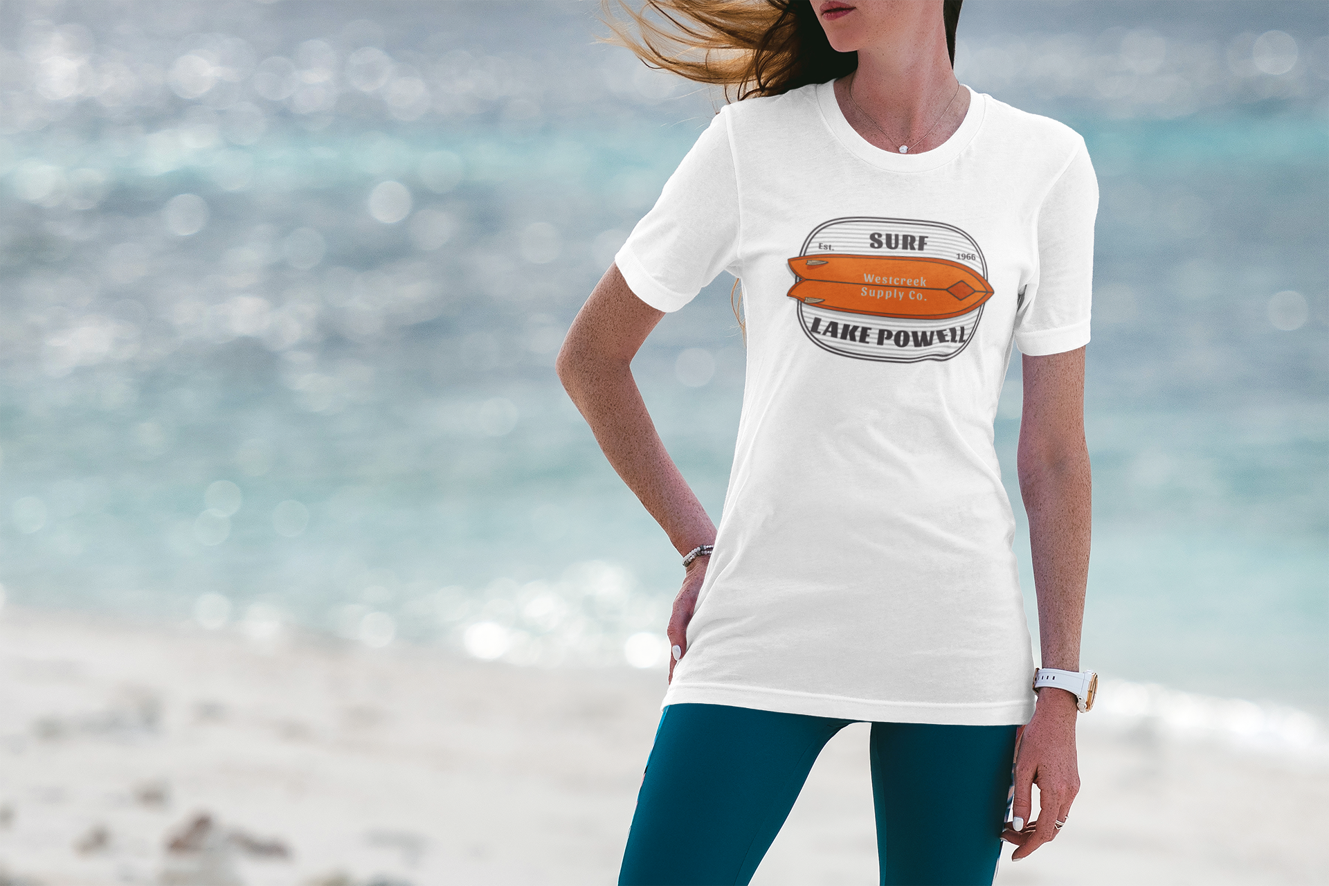 Lake Powell Surfboard T Shirt Alternate