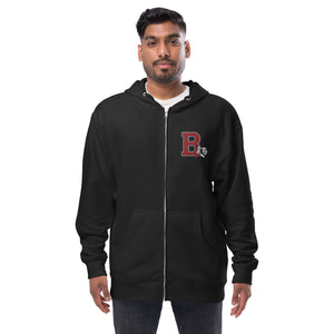 Braves Zip Up Hoodie - Embroidered