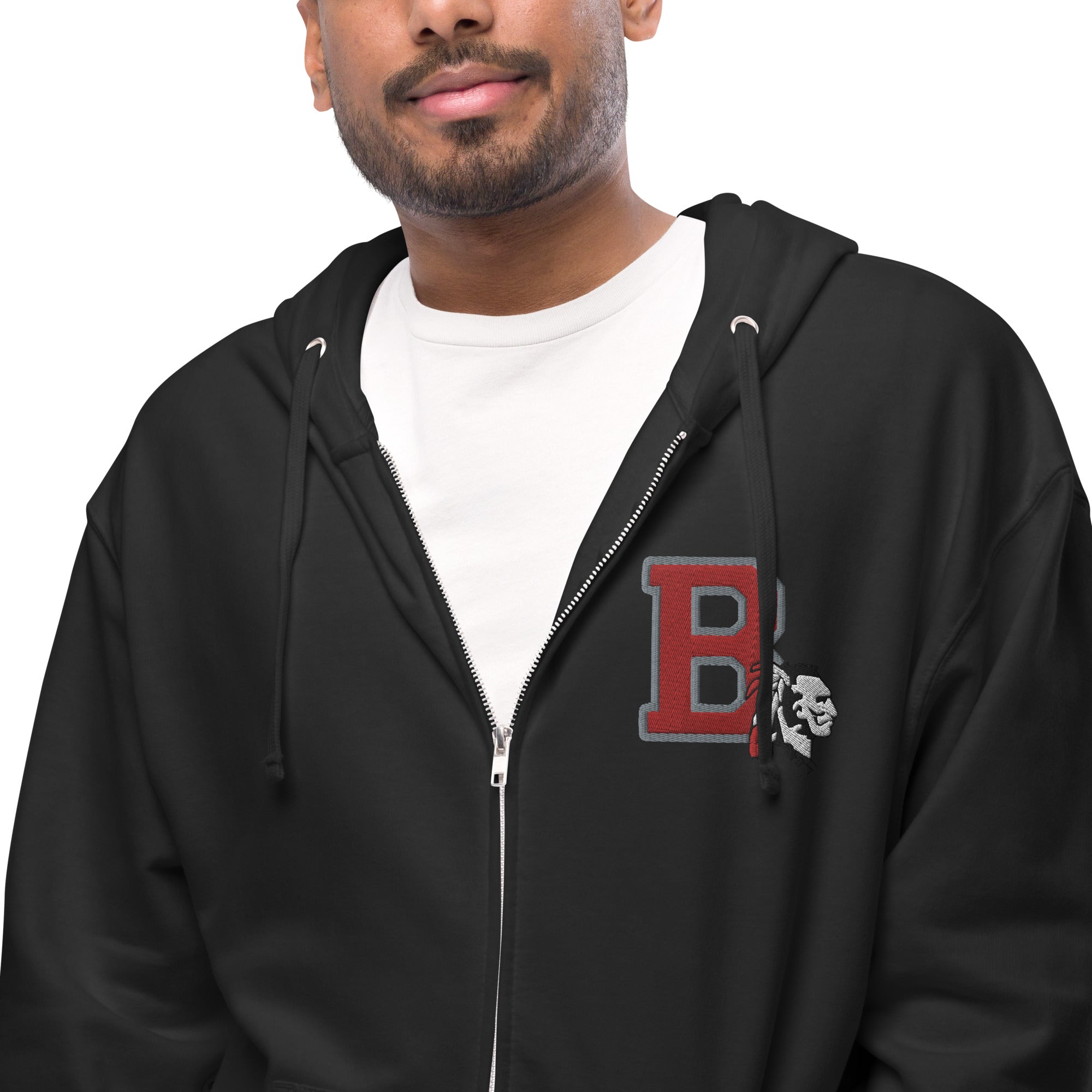 Braves Zip Up Hoodie - Embroidered