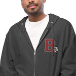 Braves Zip Up Hoodie - Embroidered