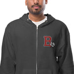 Braves Zip Up Hoodie - Embroidered